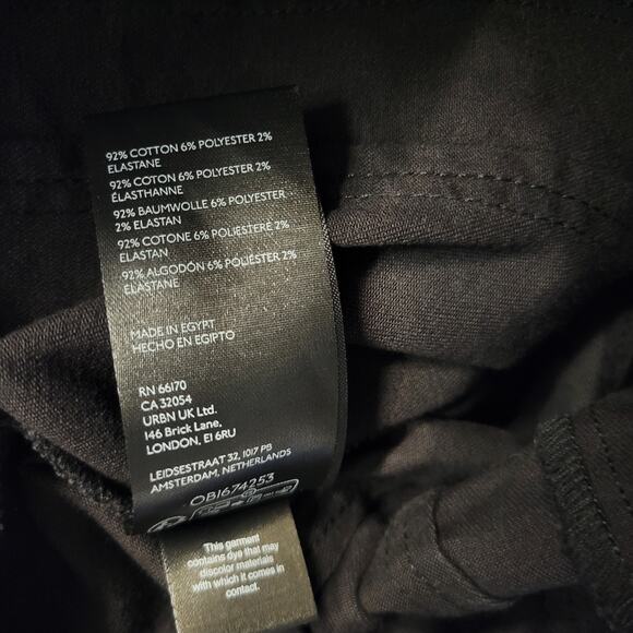 Free People We The Free Denim Mini Skirt Womens 4 Black Jean Full Front Zip New - Picture 9 of 12